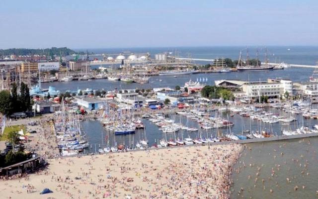 Apartament Faltom 26 Yacht Park Z Tarasem 그디니아 외부 사진